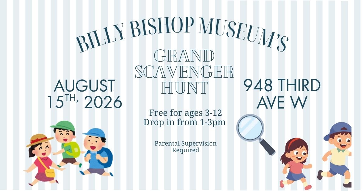 Event image Grand Scavenger Hunt at the Billy Bishop Museum
